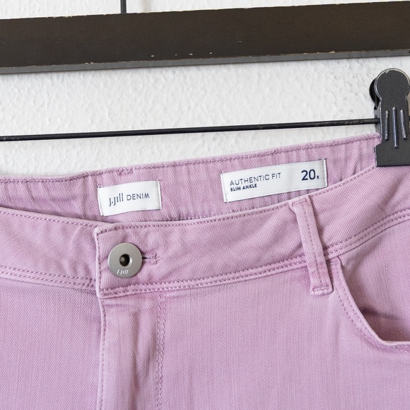 J Jill Slim Ankle Light Iced Mauve Pant - Picture 6 of 6